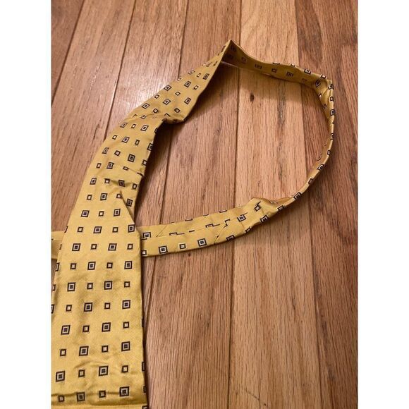 Dormeuil men's yellow patterned tie - Picture 2 of 4